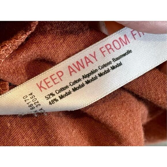 Free People Anytime Longe Sleeve Cotton Rustic Boho Midi Dress Women's Small - Picture 7 of 13